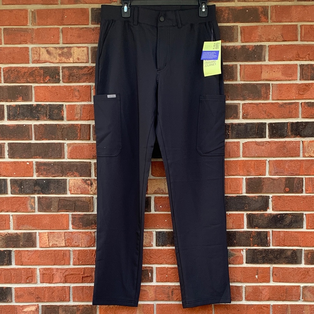 Landau 8-Pocket Rib Knit Waistband Men's Cargo Scrub Pant